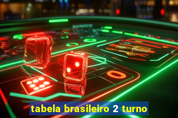 tabela brasileiro 2 turno